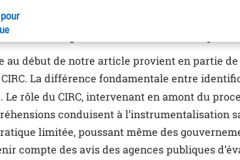 Visiblement l'AFIS ne comprend pas tout non plus : toutes les agences ont analysé le danger