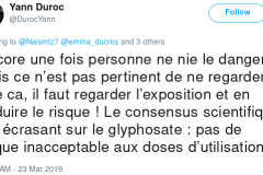 Si, des agences nient le danger.